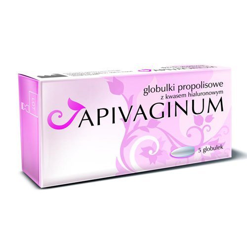 Apivaginum to globulki dopochwowe z propolisem i kwasem hialuronowym, o dzi...
